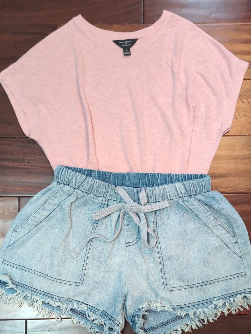 Bundle Banana Republic Heathered Light Pink Short Sleeve Tee